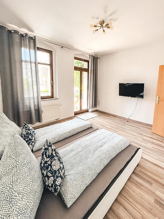 Zentrum, 2R, Balkon, Wifi, 4P, Modern, Ruhig 开姆尼茨 外观 照片