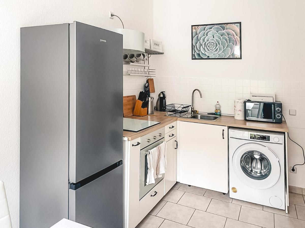Zentrum, 2R, Balkon, Wifi, 4P, Modern, Ruhig 开姆尼茨 外观 照片